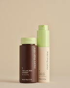 The I Slept Set with exfoliator and moisturizer on a neutral background