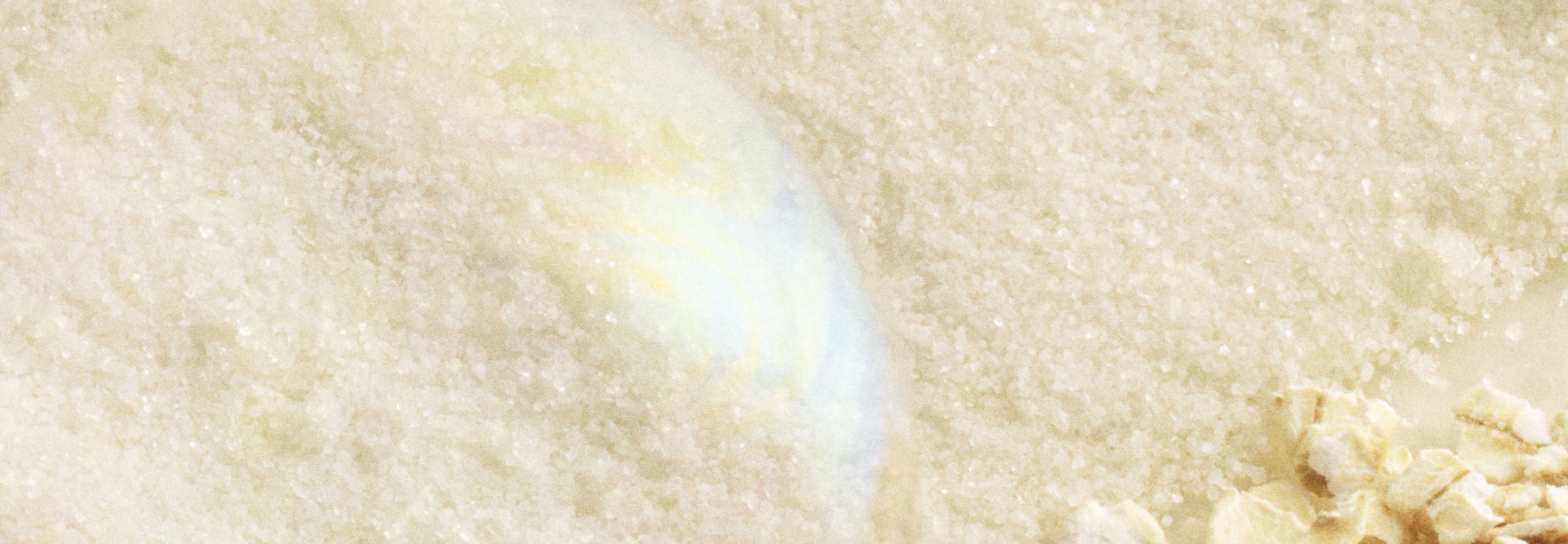 Close-up powder texture for The Look Alive Exfoliator claims