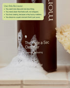 Creamy texture swatch of The Take a Sec Cleanser
