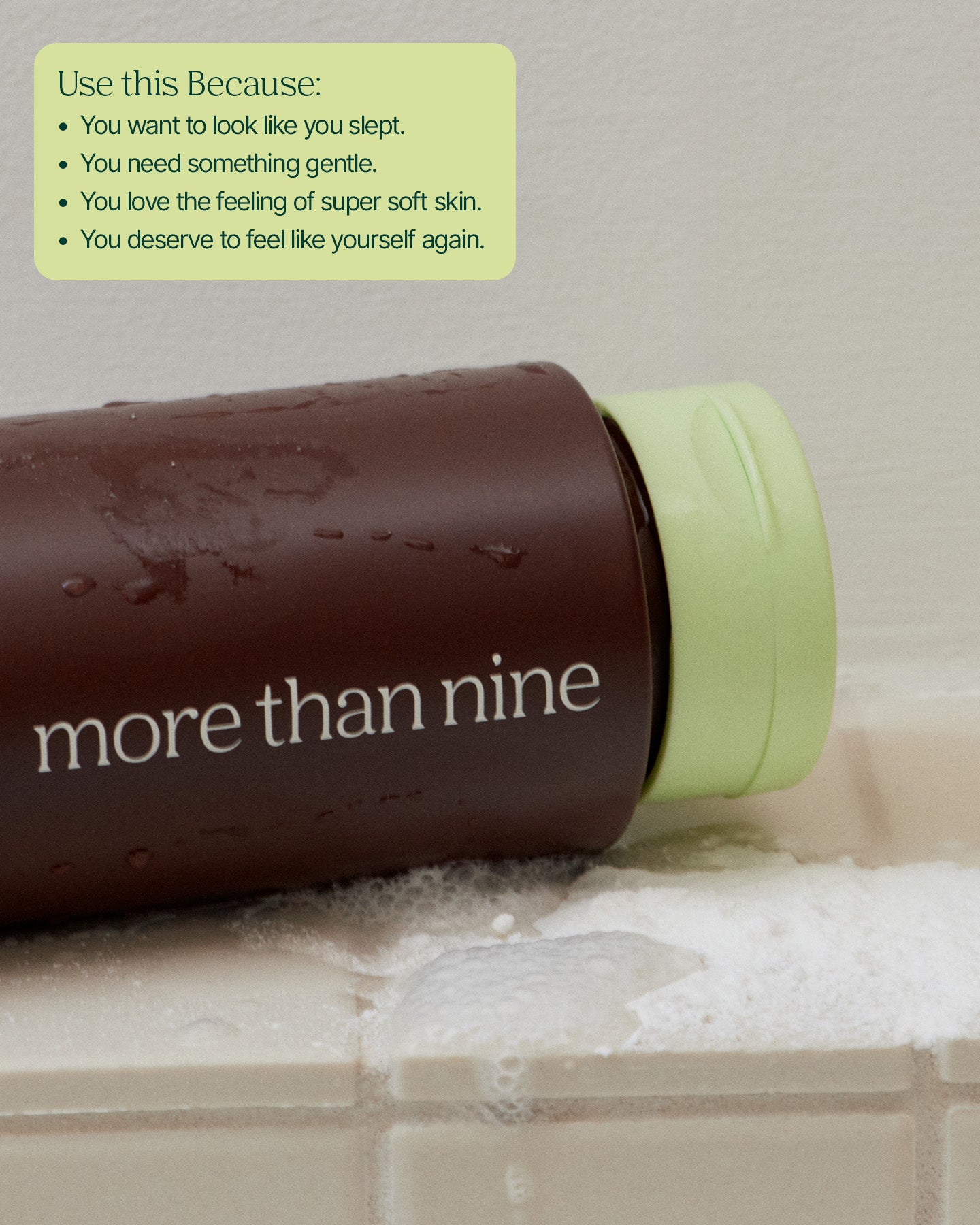 Powder texture swatch of The Look Alive Exfoliator