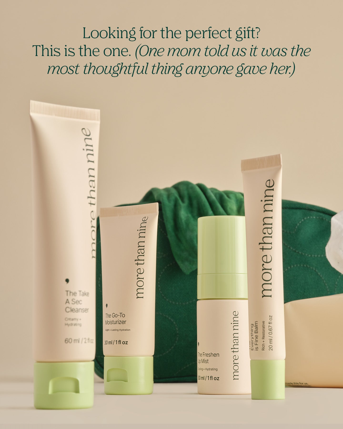 The You Did It Bag packaged as a gift with More Than Nine products