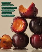 Plum ingredient collage for The Go-To Moisturizer